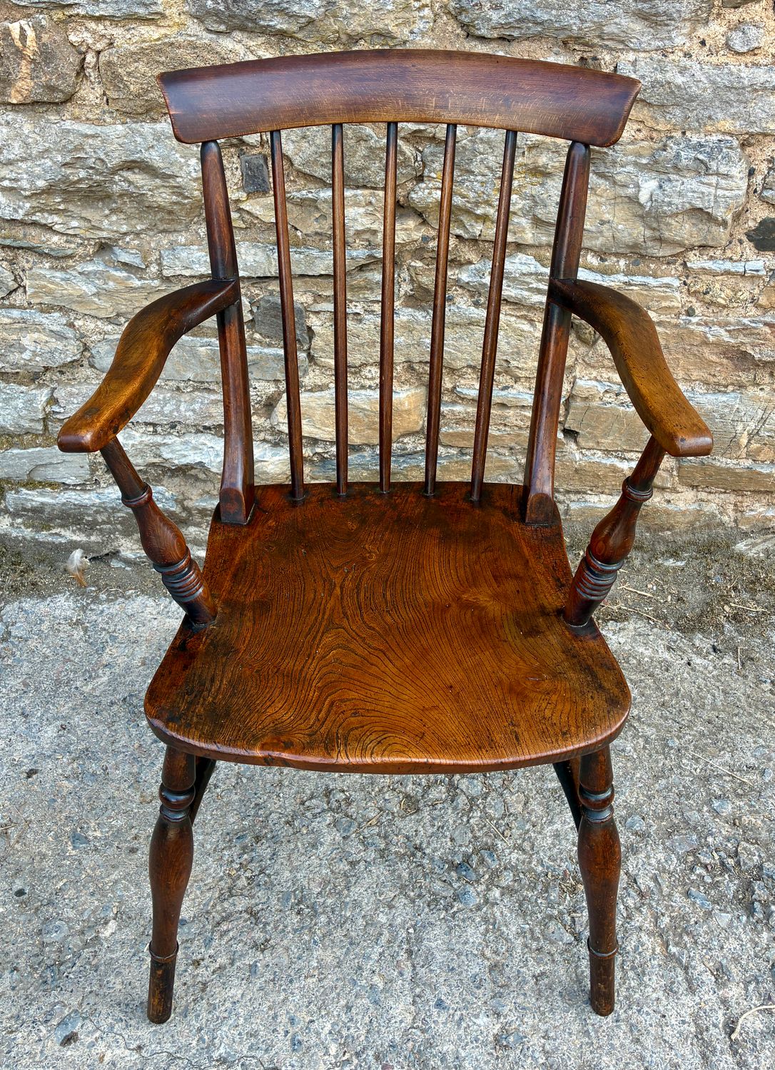 Antique Stick Back Windsor Farmhouse Chair Antique Stick Back Windsor Farmhouse Chair