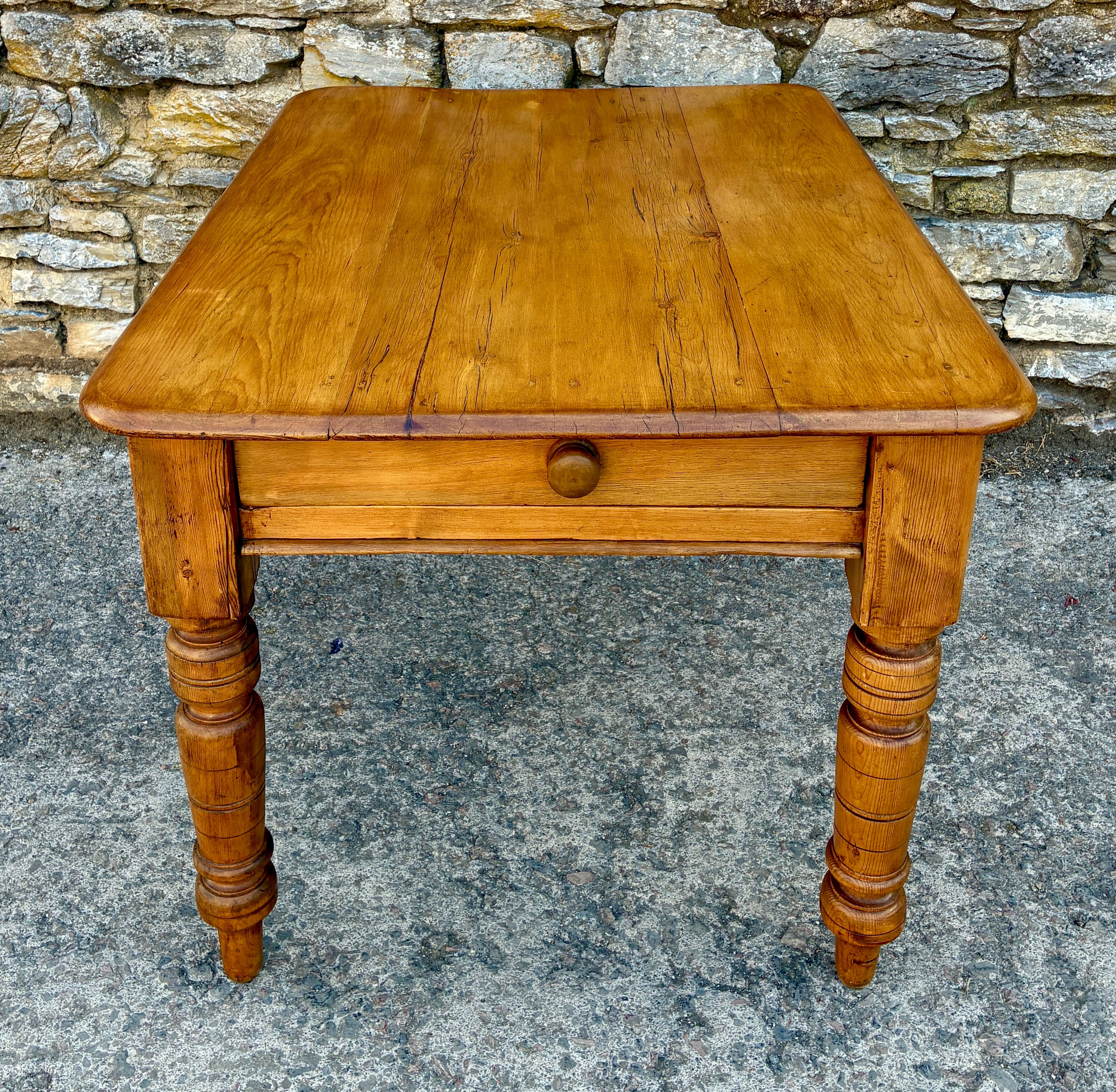 Antique Pine Farmhouse Table