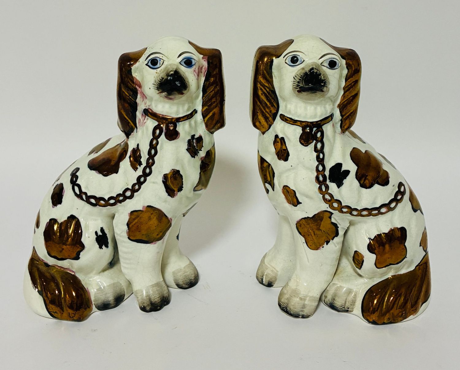 Pair of Victorian Staffordshire Dogs Pair of Victorian Staffordshire Dogs