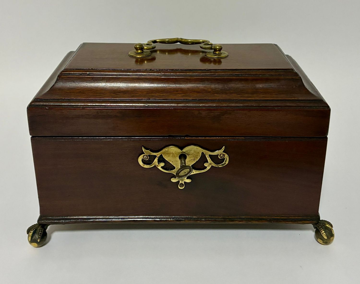 George III Mahogany Tea Caddy George III Mahogany Tea Caddy