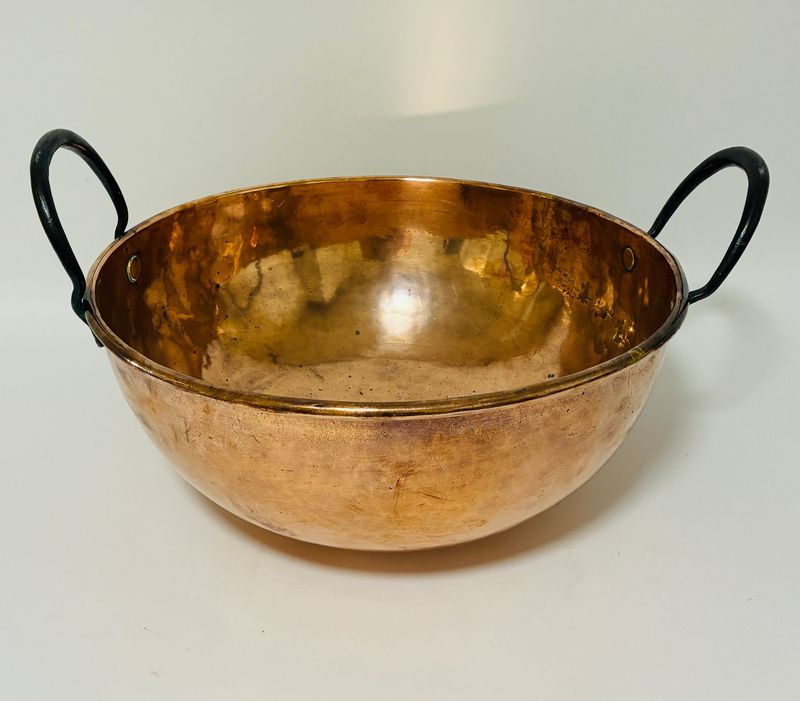 Victorian Copper Chocolate Bowl