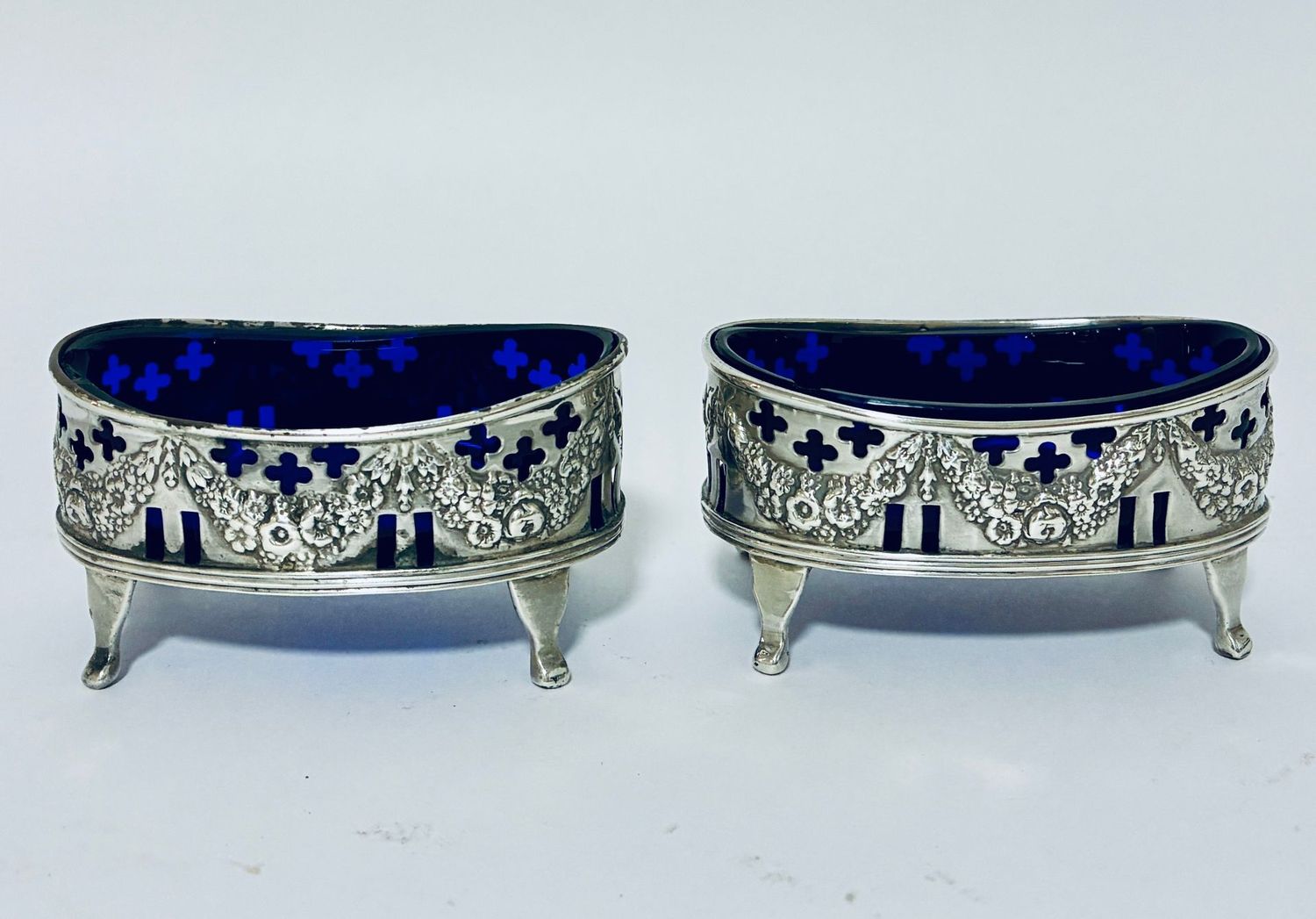 Pair of Victorian Silver Salts Pair of Victorian Silver Salts