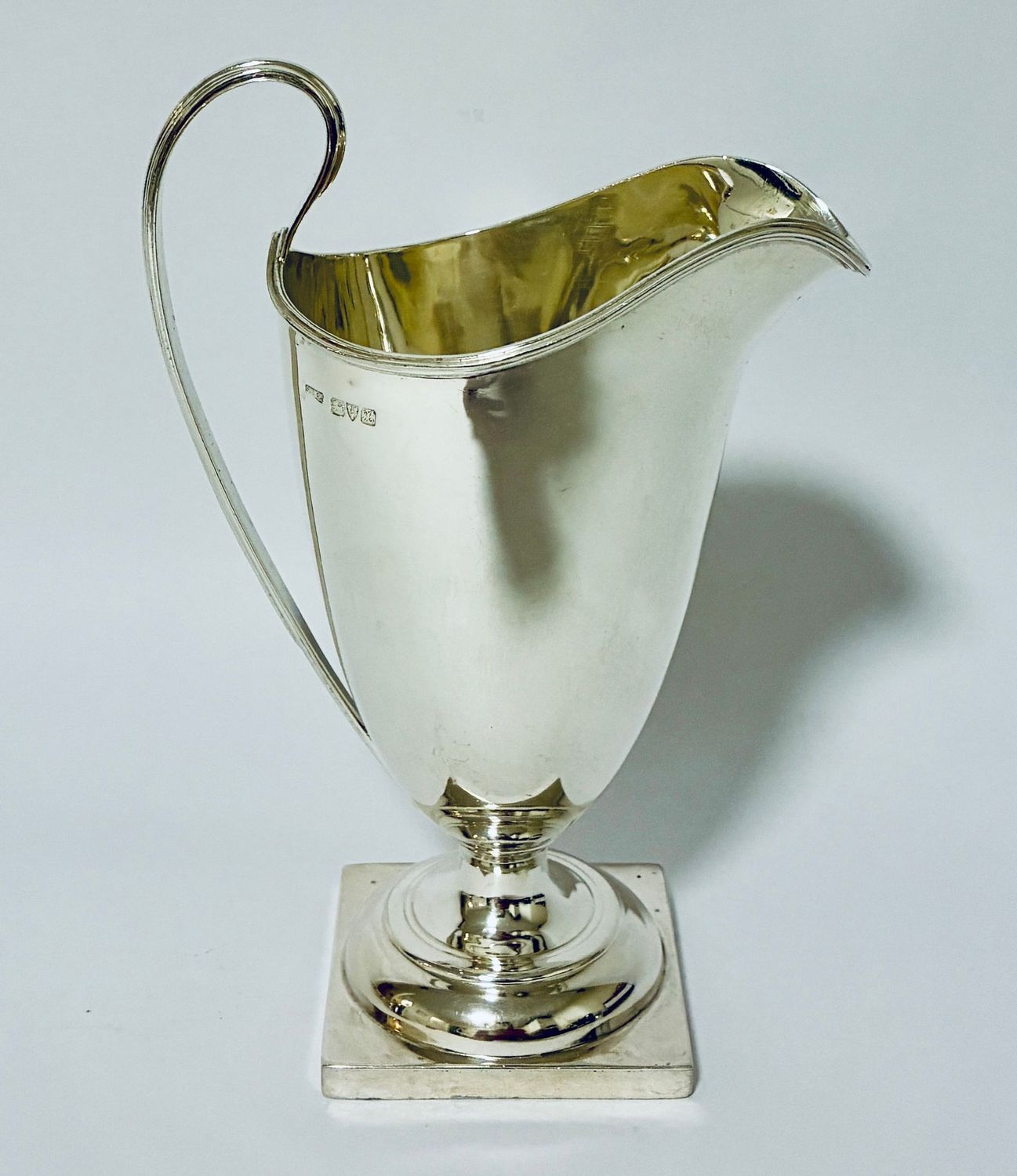 Large Antique Silver Cream Jug Large Antique Silver Cream Jug