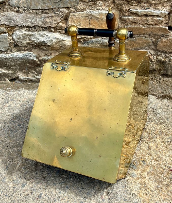 Arts and Crafts Brass Coal Scuttle