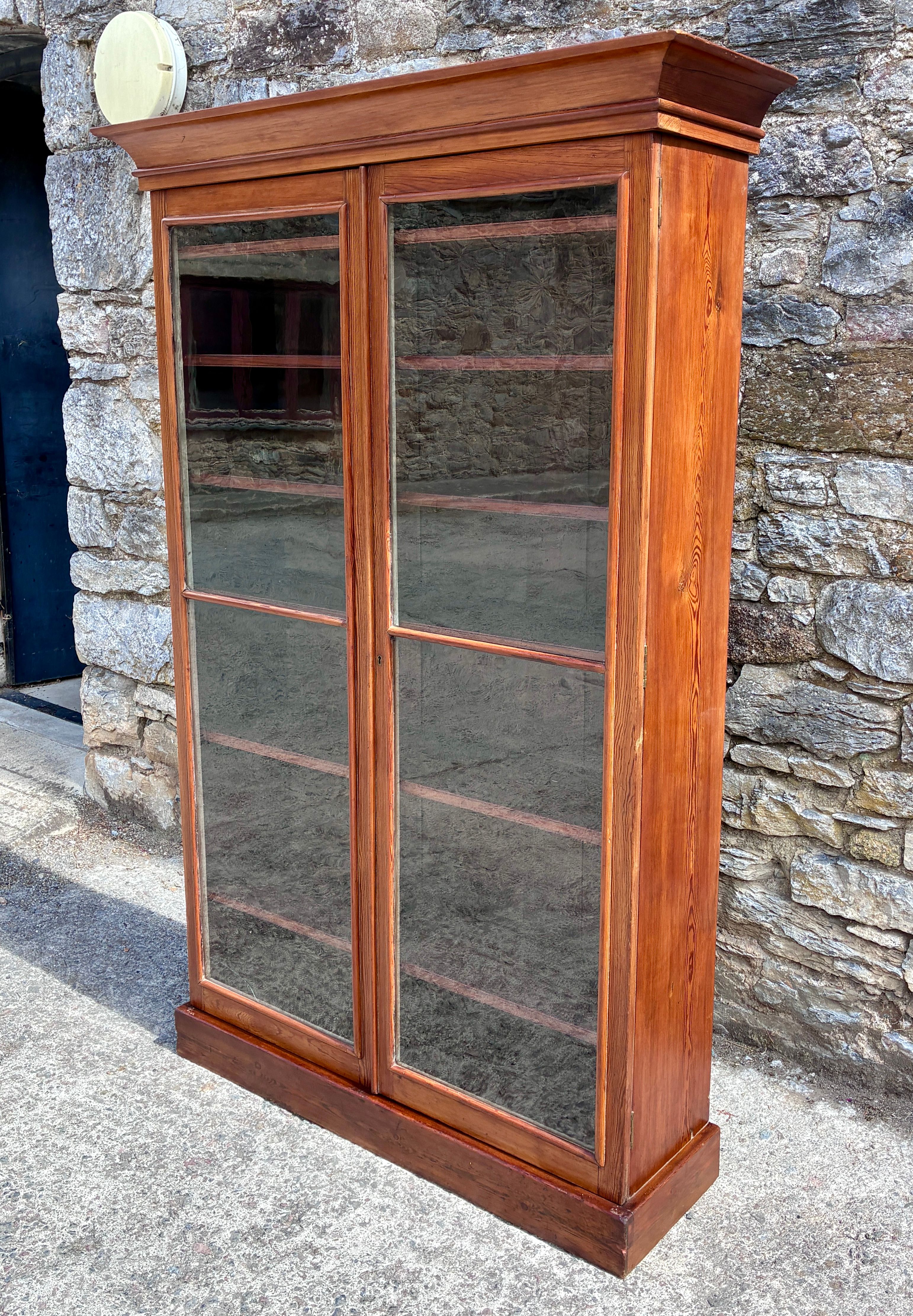 ​Antique Pine Glazed Cabinet
