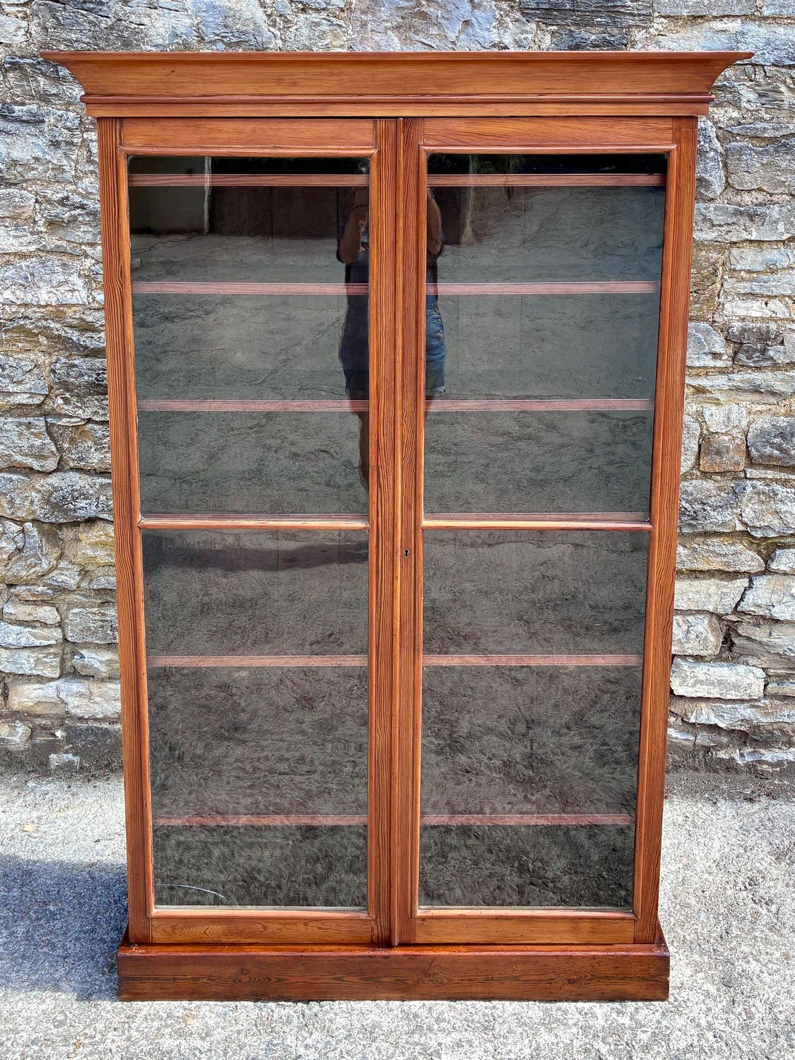 ​Antique Pine Glazed Cabinet