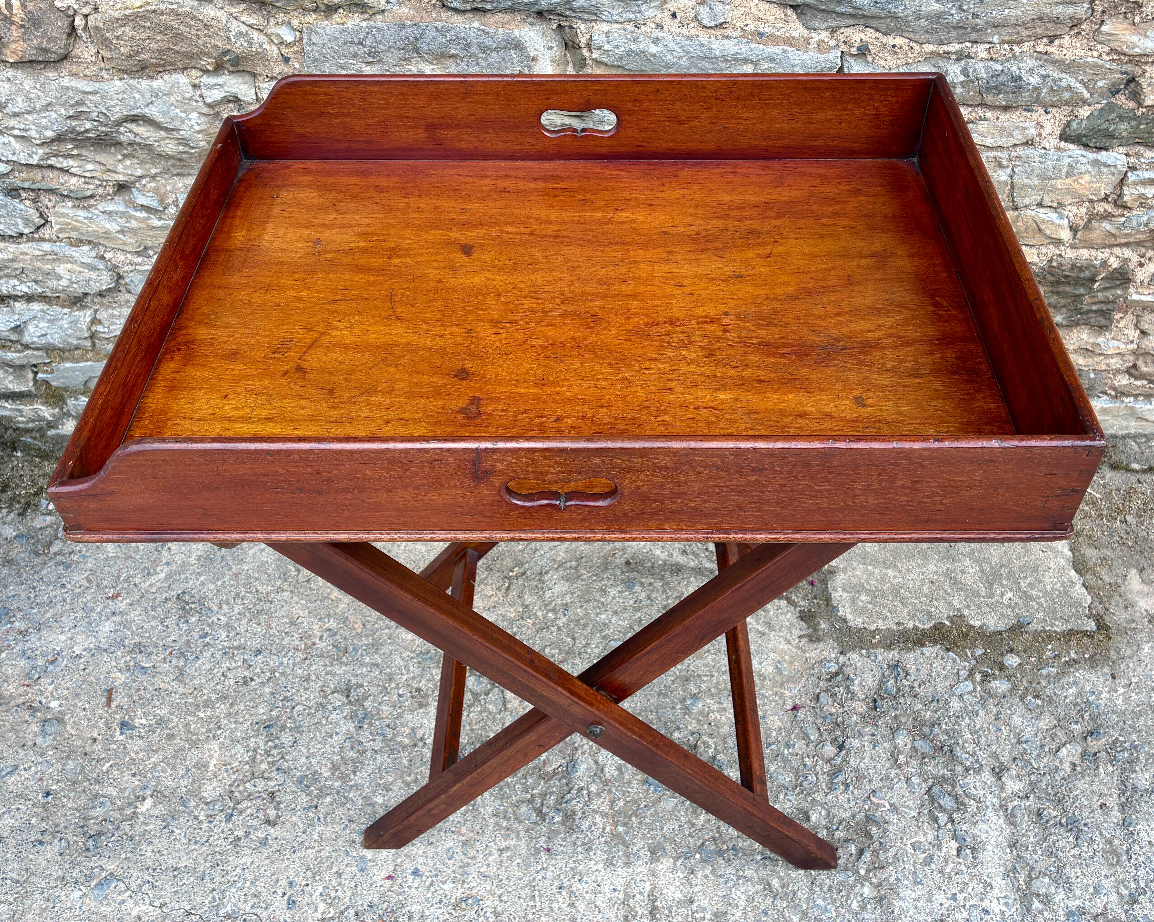 ​Victorian Mahogany Folding Butler’s Tray