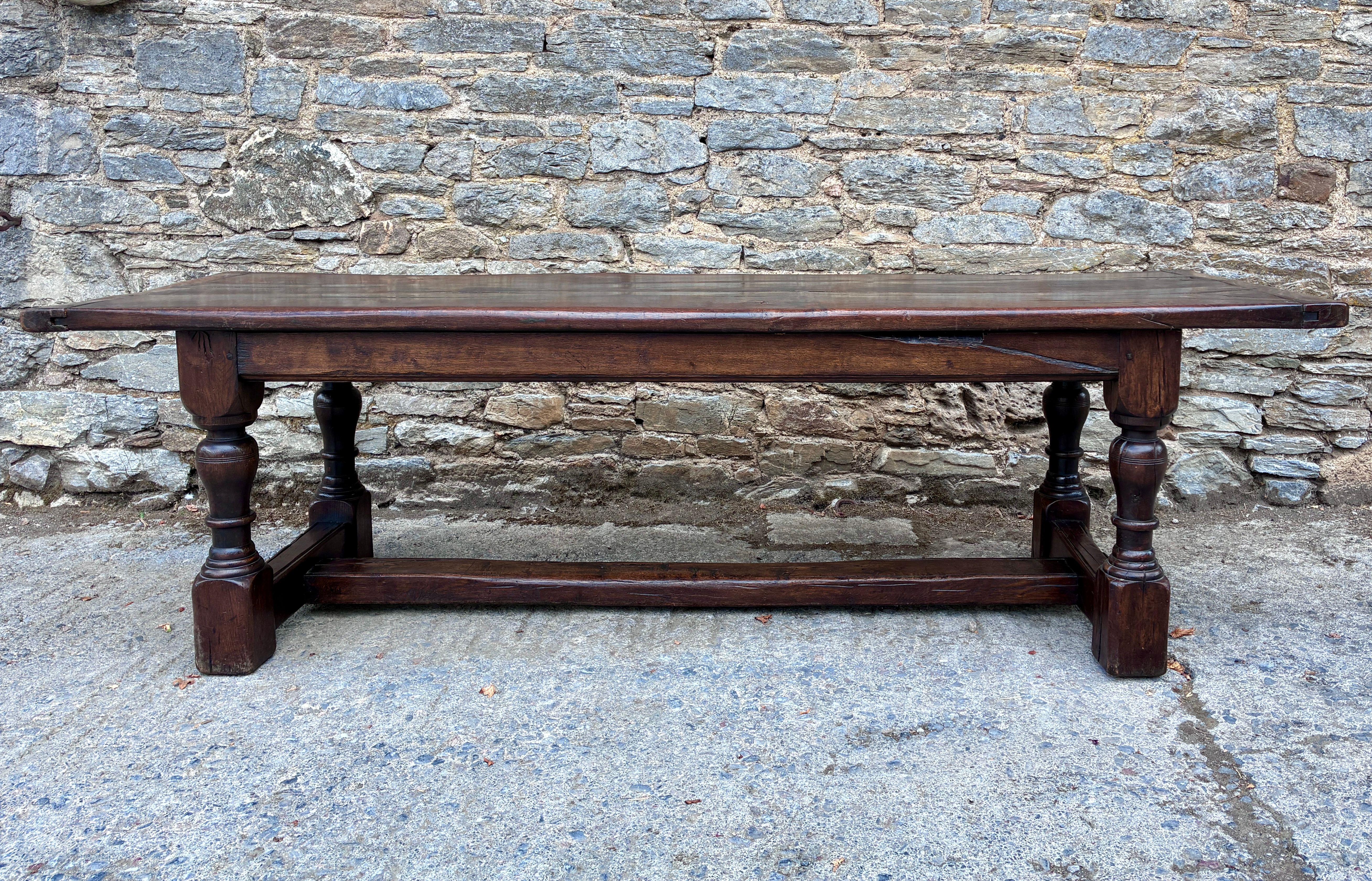 Large Oak Refectory Dining Table