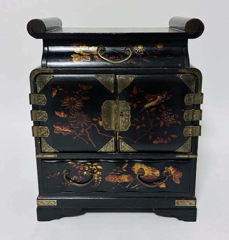 Antique Japanese Lacquered Table Cabinet