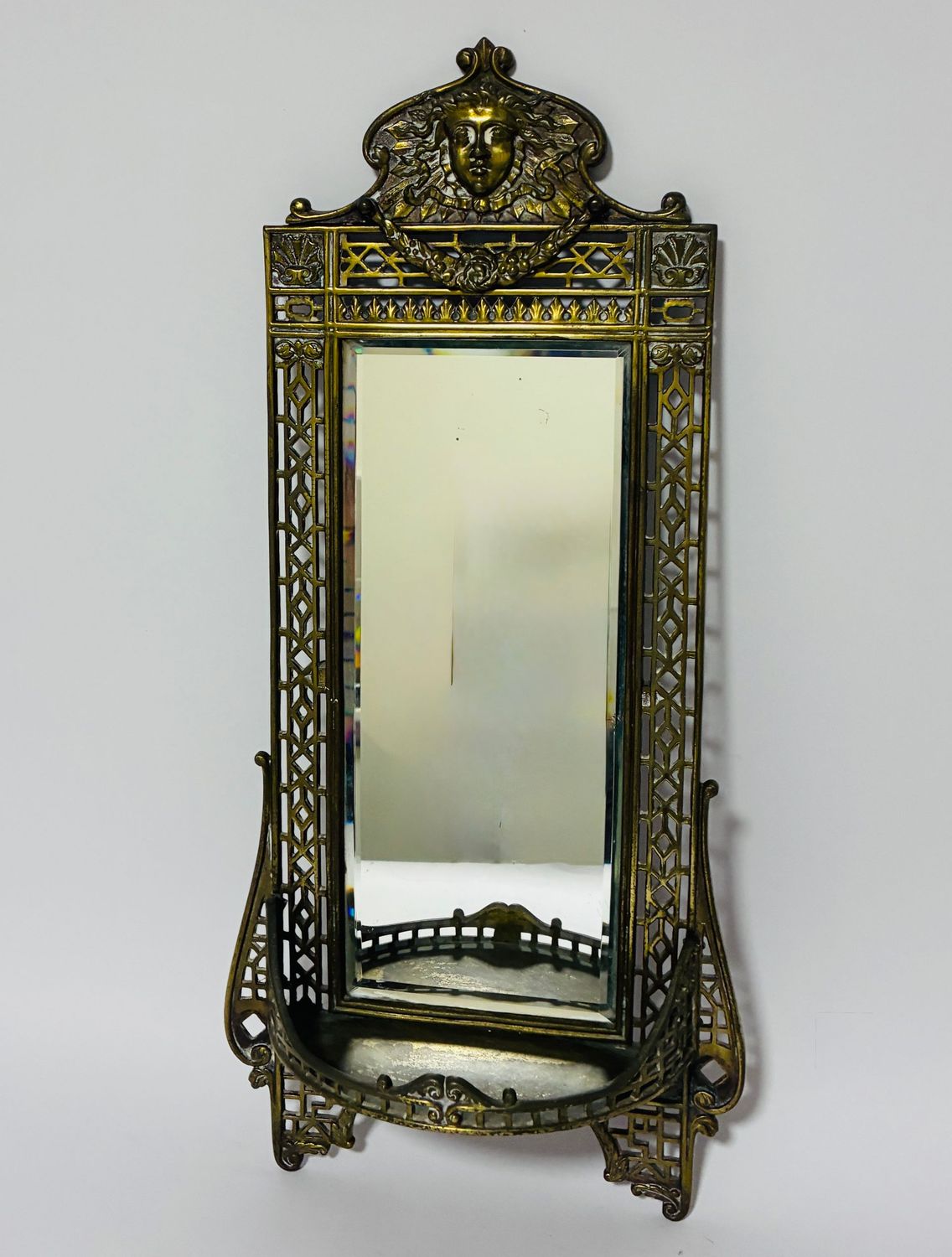 Antique Brass Wall Mirror