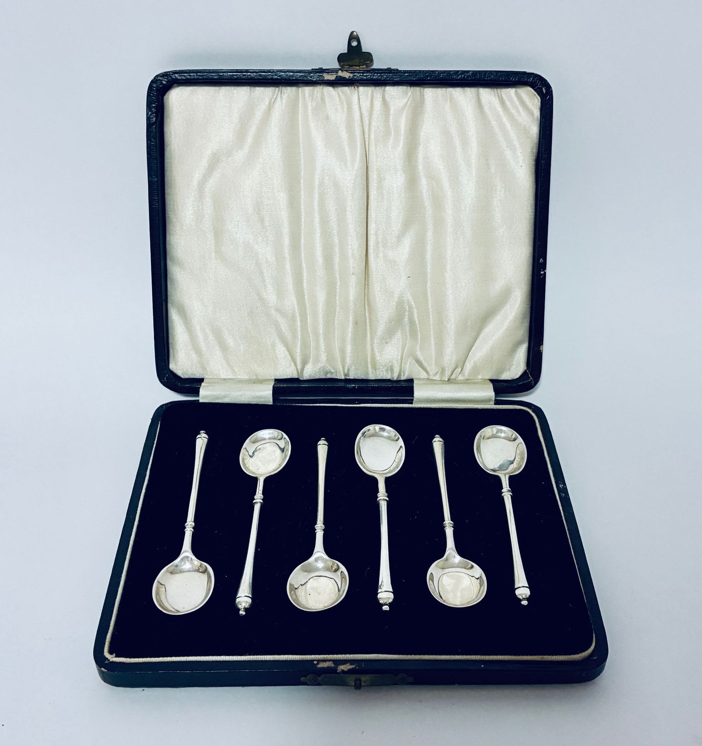 Set of 6 Antique Silver Coffee Spoons