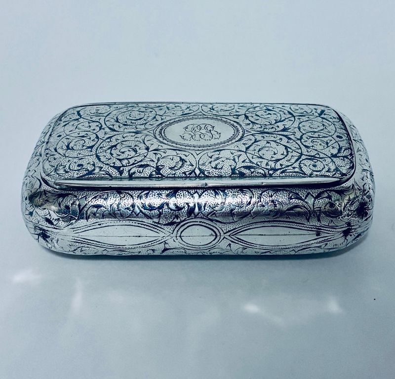 Russian Silver Snuff Box