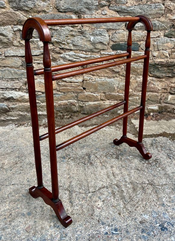 ​Victorian Mahogany Towel Rail