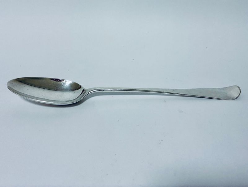 Large 18th Century Silver Serving Spoon