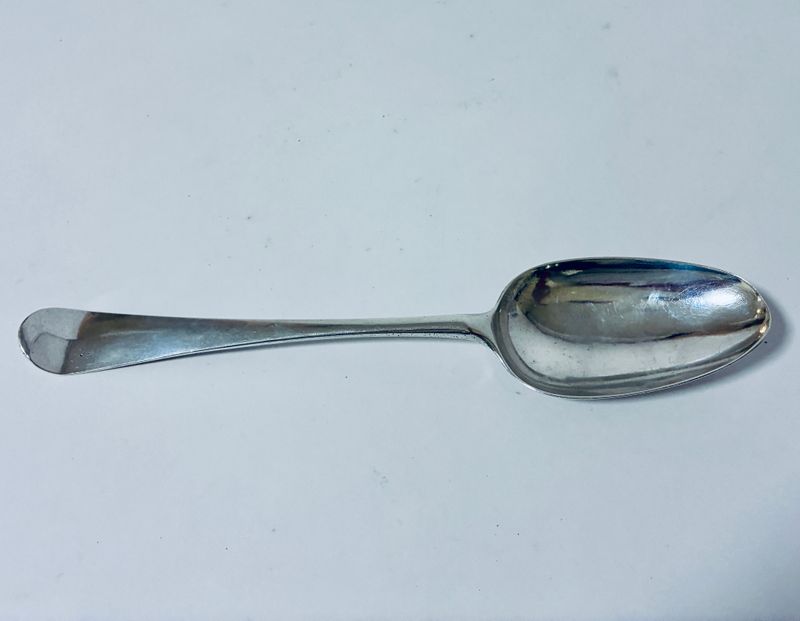 18th Century Silver Serving Spoon