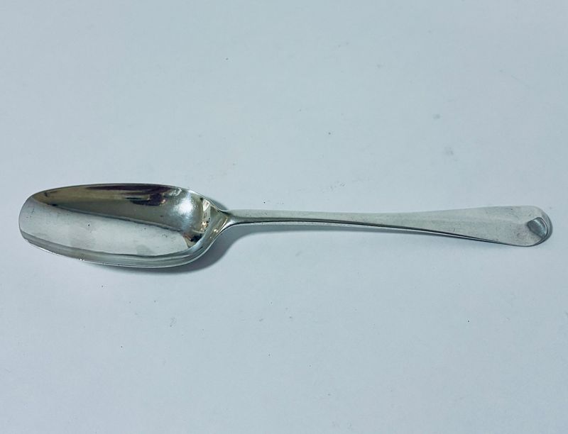 18th Century Silver Serving Spoon