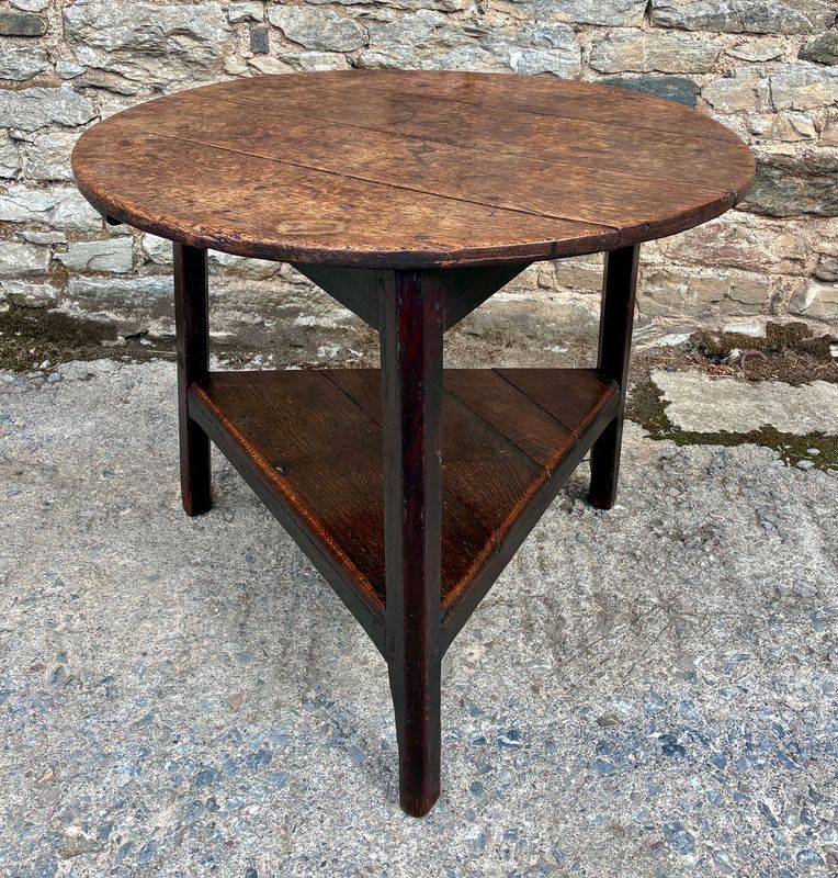 Georgian Oak Cricket Table