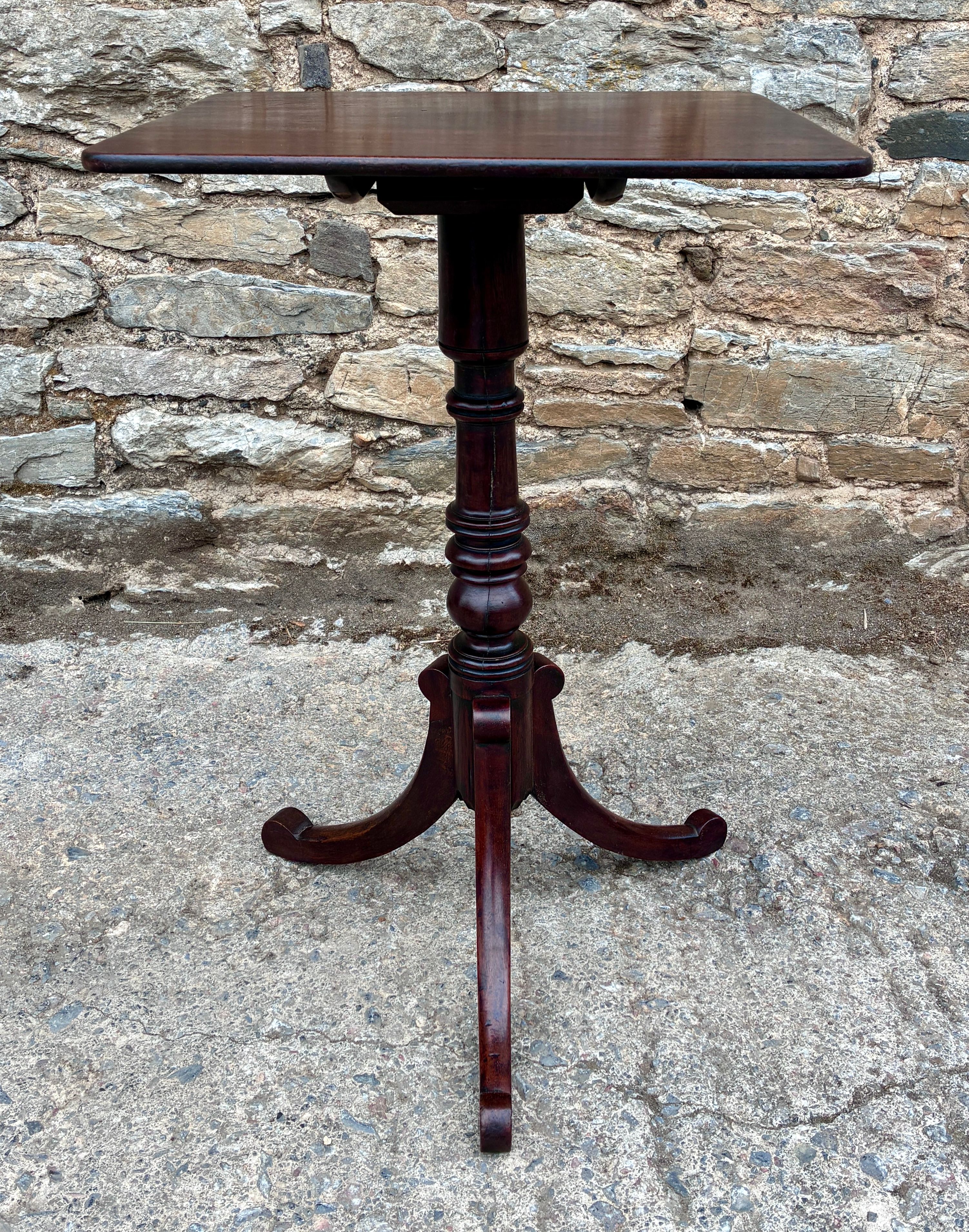 Regency Mahogany Tilt Top Wine Table