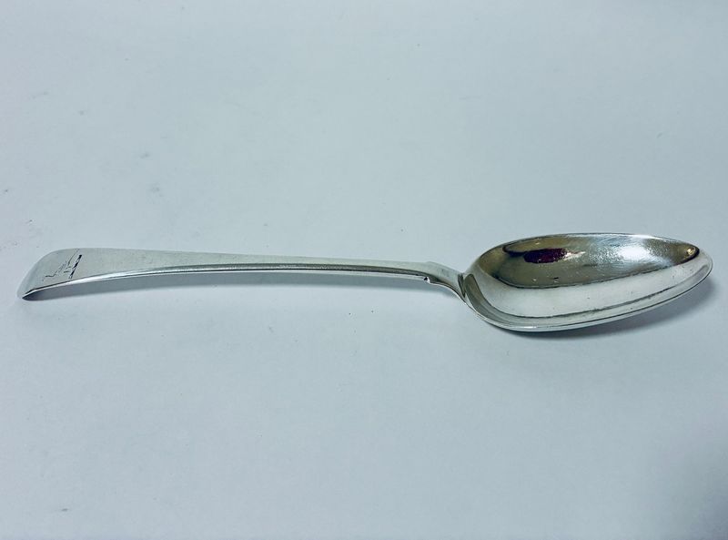 18th Century Silver Serving Spoon