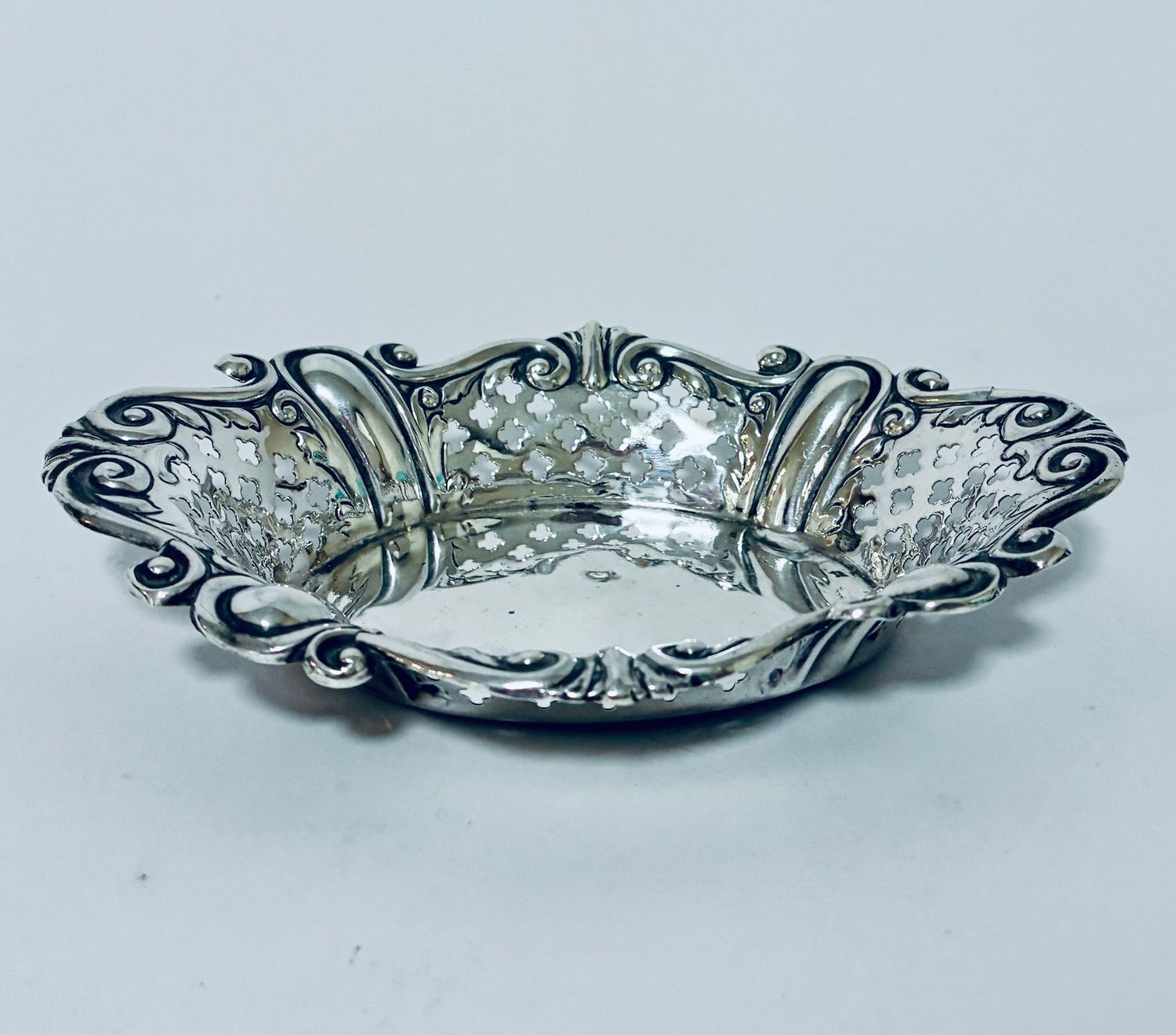 Antique Silver Bonbon Dish