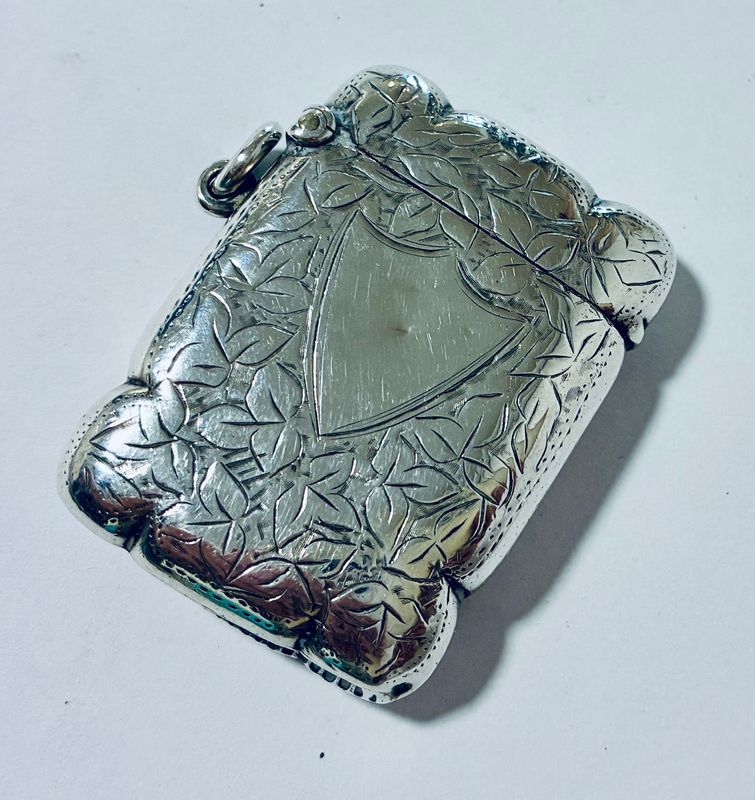 Victorian Silver Vesta Case