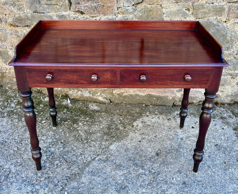 ​Victorian Mahogany Two Drawer Side Table