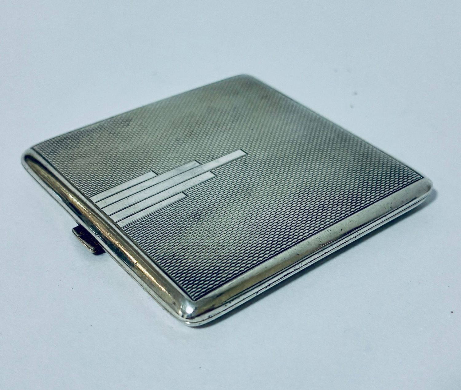 Art Deco Silver Compact