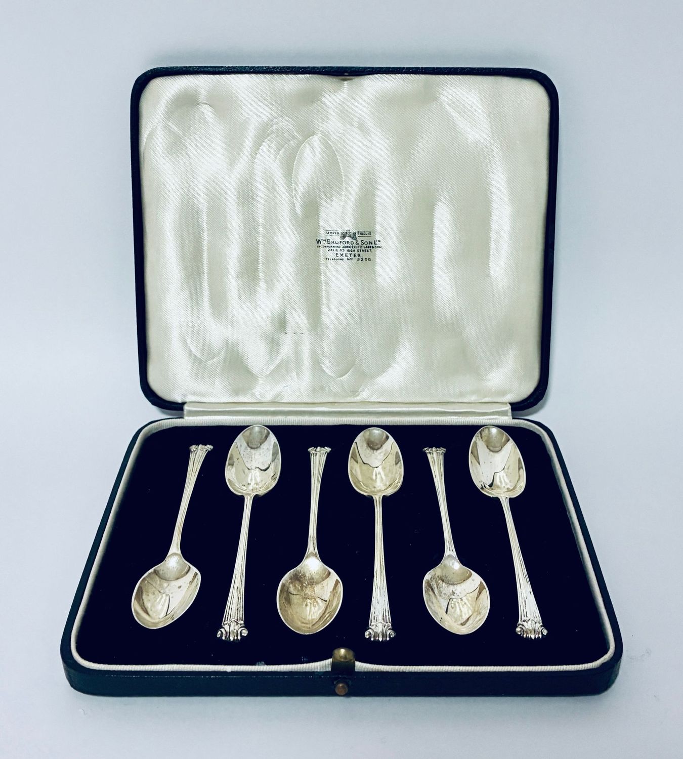 Set of 6 Antique Silver Teaspoons