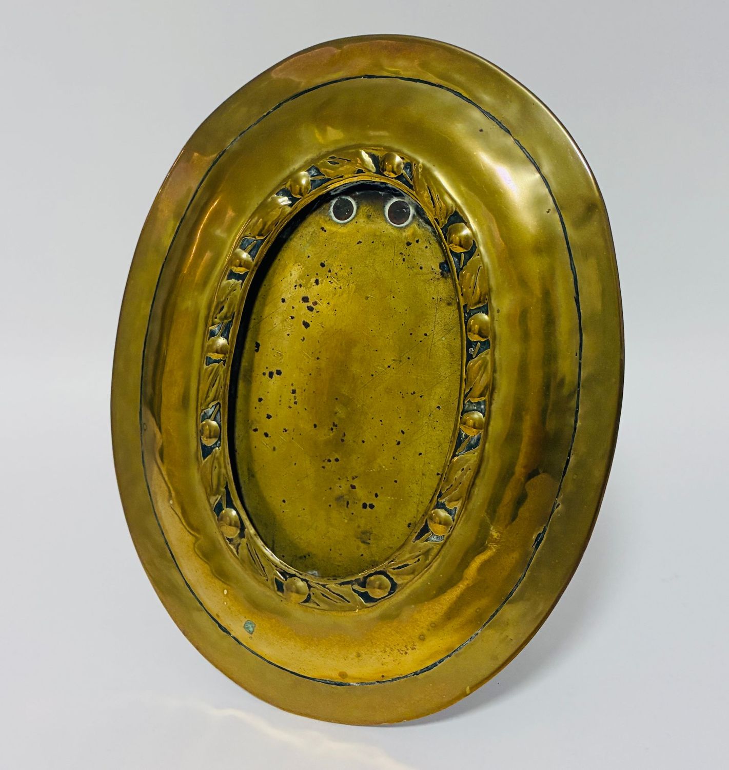Arts and Crafts Brass Photo Frame