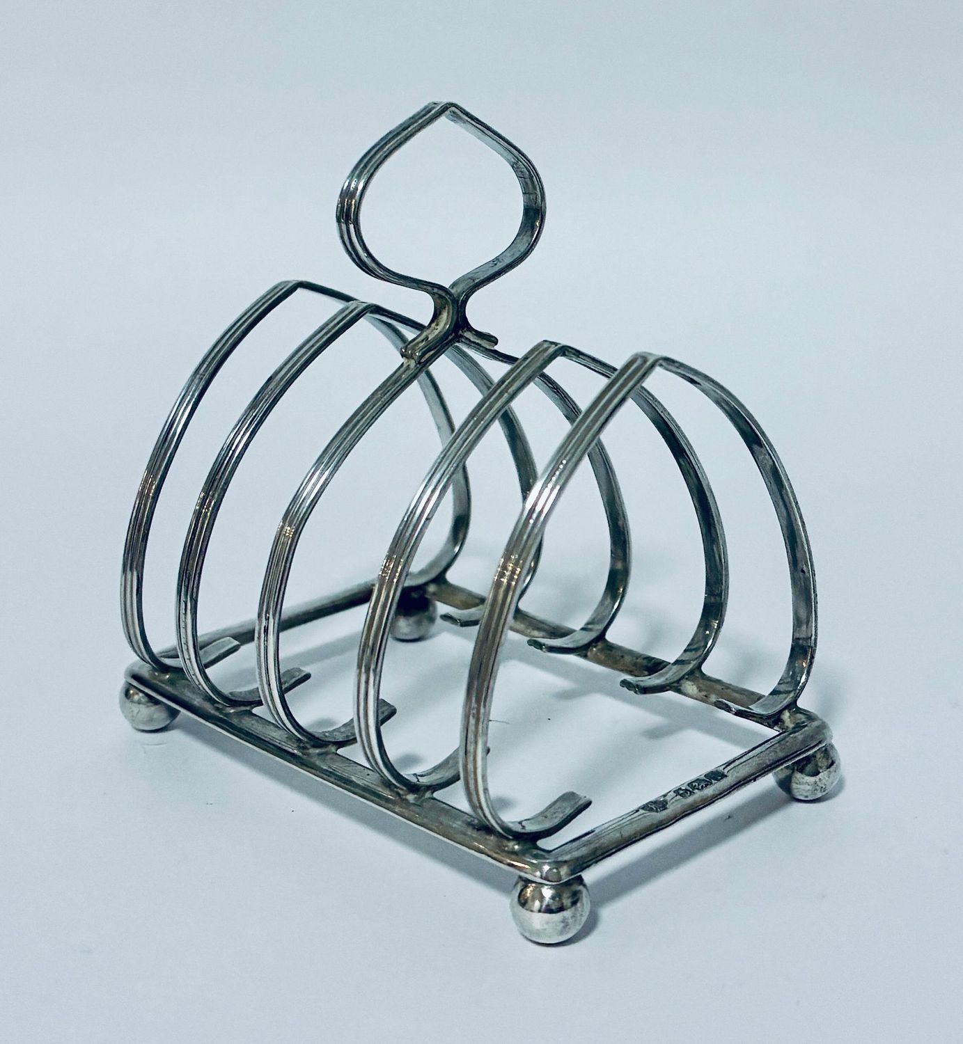 Antique Silver Toast Rack