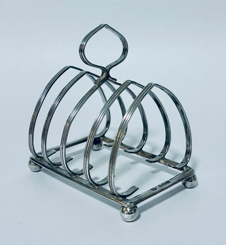 Antique Silver Toast Rack