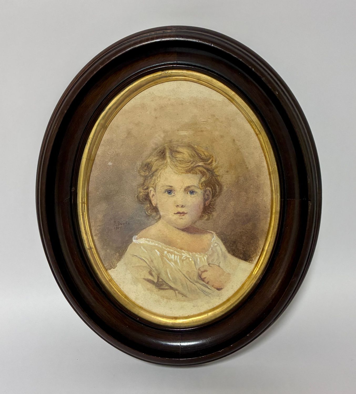 Edwardian Watercolour Portrait