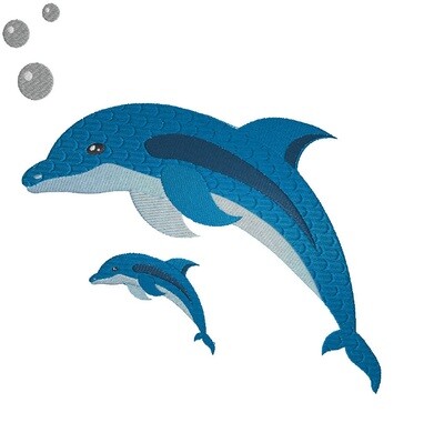 Delfin gross und klein