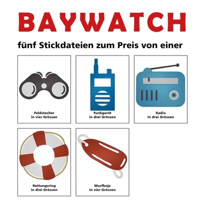 Baywatch Set - Stickdatei