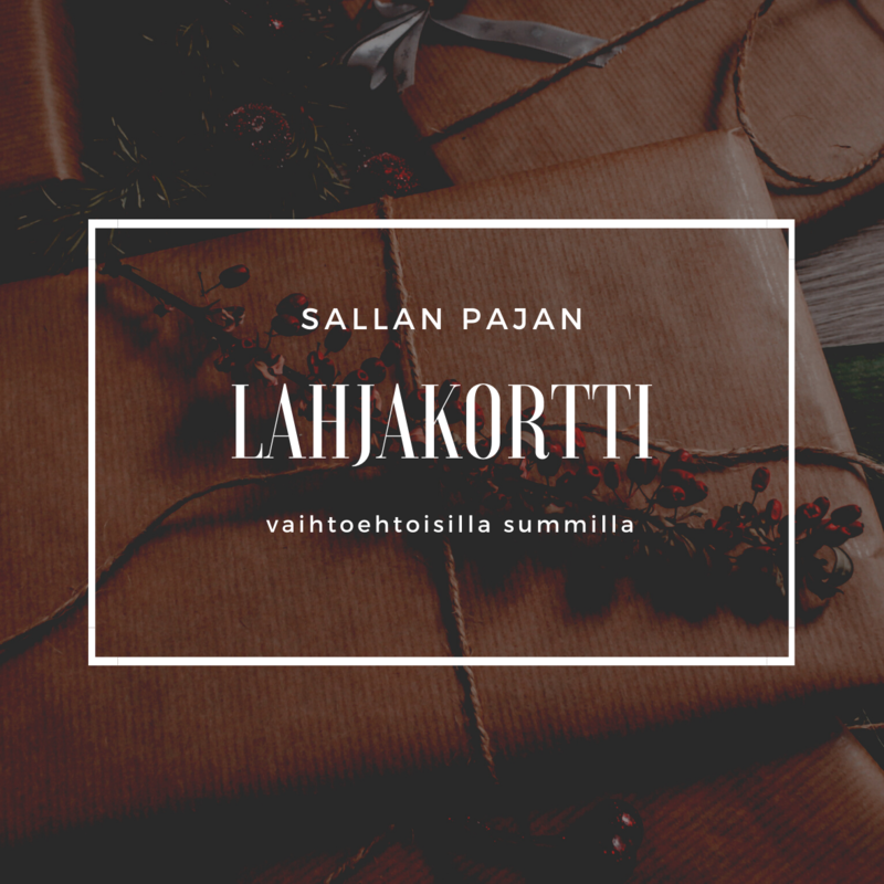Lahjakortti Sallan Pajan verkkokauppaan