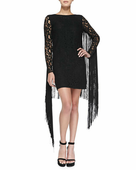 Gorgeous Michael Kors black lace tassel dress Gorgeous Michael Kors black lace tassel dress