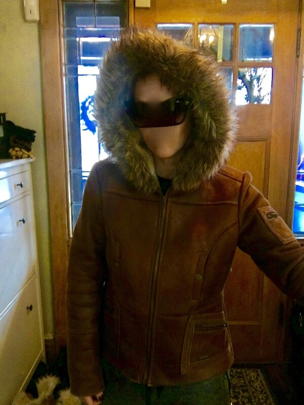 L.E.I bomber aviator style top gun ladies Medium brown jacket L.E.I bomber aviator style top gun ladies Medium brown jacket