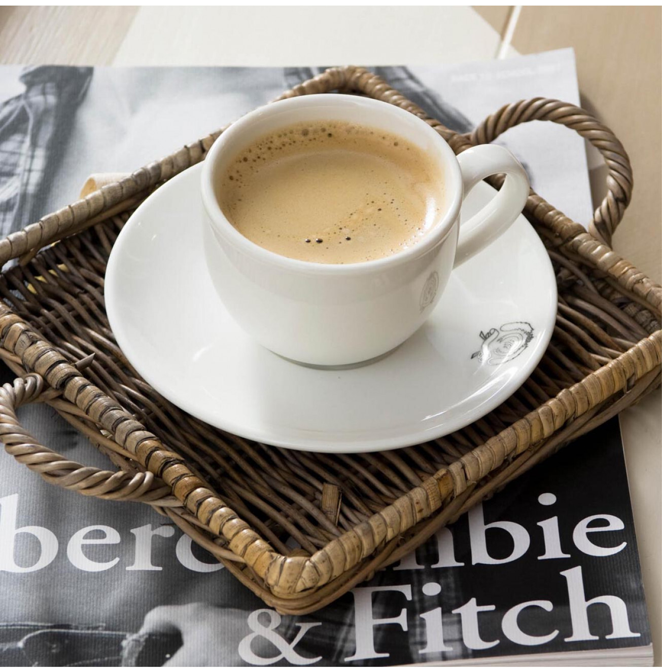 Rustic Rattan Mini Tray Square