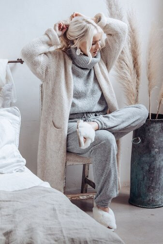 SLOWLY MORNING Cardigan, beige SLOWLY MORNING Cardigan, beige