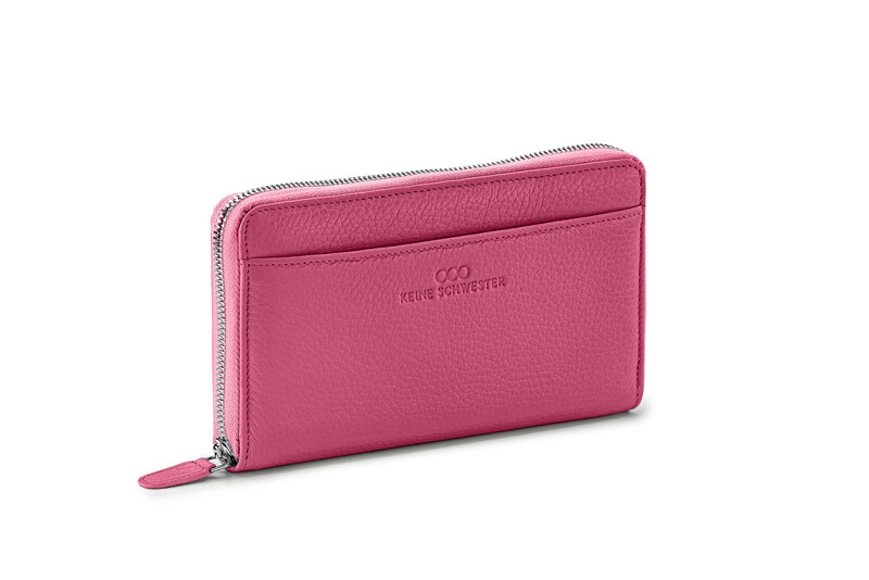 OKKA soft genarbtes Leder pink – silber OKKA soft genarbtes Leder pink – silber