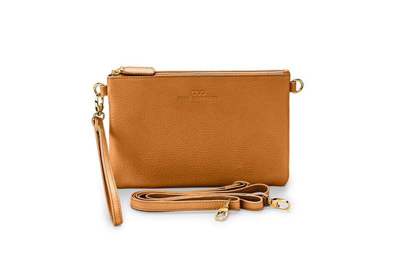 FENJA genarbtes Leder karamell – gold FENJA genarbtes Leder karamell – gold
