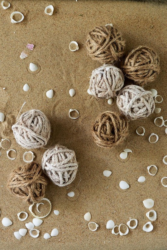 Rustic Rope Decoration Balls 8 pcs Rustic Rope Decoration Balls 8 pcs