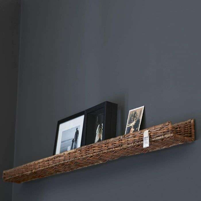 Rustic Rattan Wall Decoration Shelf 115 cm Rustic Rattan Wall Decoration Shelf 115 cm