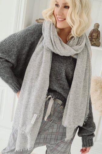 CASHMERE LOVE Strickschal, taupe CASHMERE LOVE Strickschal, taupe