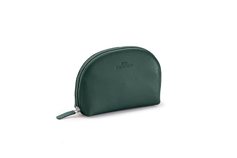 ANKE genarbtes Leder petrol - silber ANKE genarbtes Leder petrol - silber