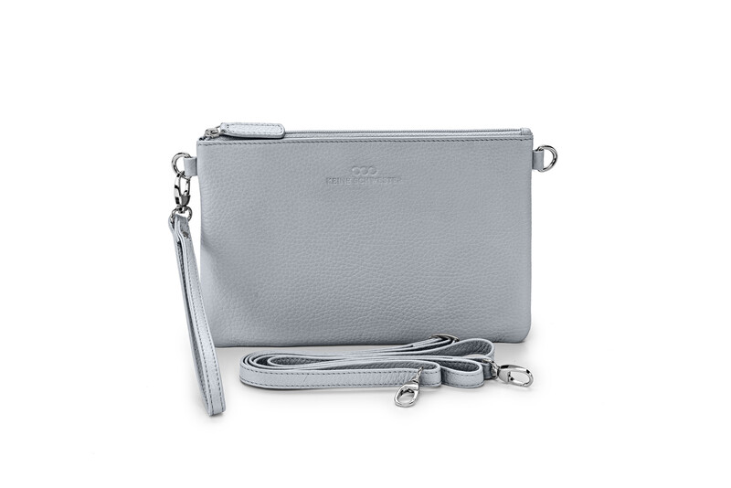FENJA genarbtes Leder aluminium - silber FENJA genarbtes Leder aluminium - silber