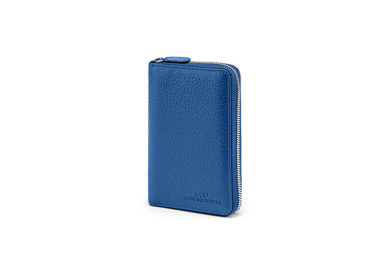 JANNE genarbtes Leder royalblau - silber JANNE genarbtes Leder royalblau - silber