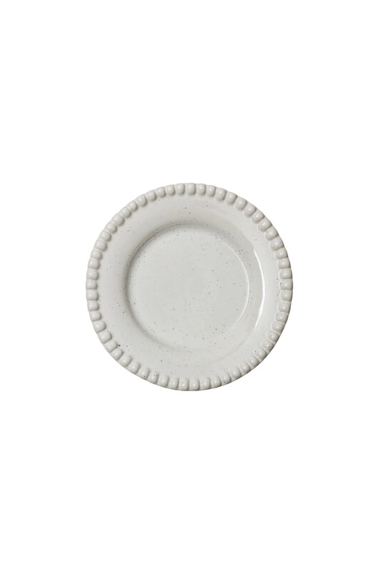 DARIA Dessertteller, white cotton shiny DARIA Dessertteller, white cotton shiny