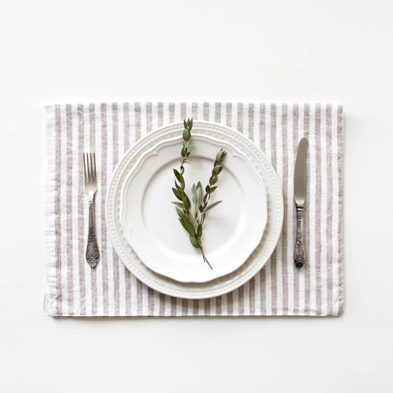 NATURAL STRIPES LINEN Tischset NATURAL STRIPES LINEN Tischset