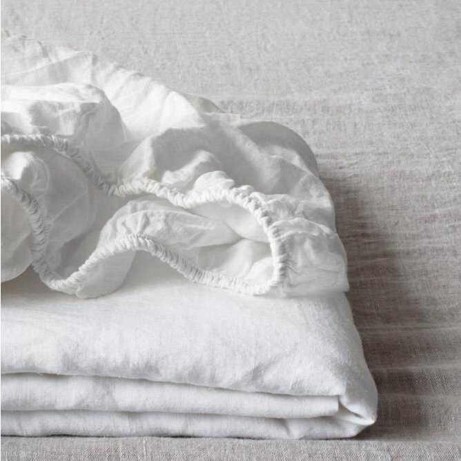 WHITE LINEN Spannbettlaken WHITE LINEN Spannbettlaken